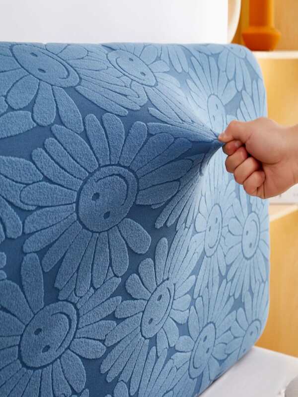 1pc Floral Pattern Furniture Dust Cover, Modernist Polyester Drop Cloth Sheet For Bed SHEIN USA
