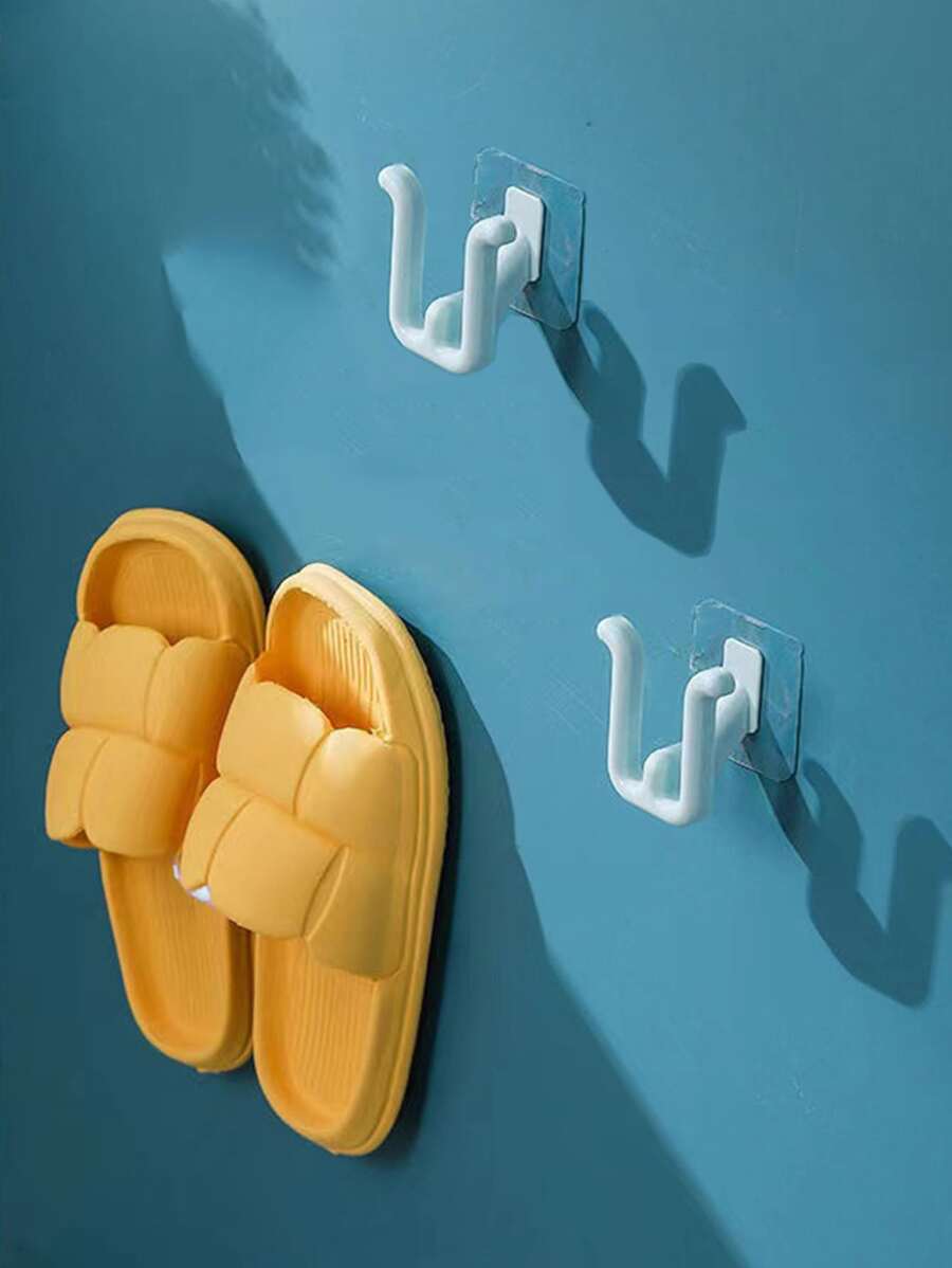 1入組自粘掛鉤家用簡約綠色自粘粘鉤 - 綠色 - 查看 1