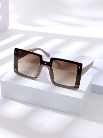 鉚釘裝飾方框太陽鏡