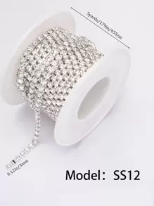 1roll Claw Rhinestone Crystal Tassel Diy Clothes Earring Accessory Beads Diamond Rhinestone Chain