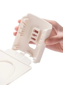 1pc Shoe Storage Rack, Modern Light Pink Shoe Shelf Organizer And Storage For Floor For Home - Apricot - View 3