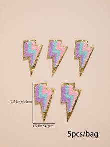 5 miếng Sét hình Iron-on Patch - Nhiều màu - Xem 5
