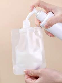 5件/套 100毫升 PET 乳液分配器，浴室透明乳液袋，旅行，旅行必需品，客厅家居卧室浴室家居装饰，旅行用品，婚礼，派对，生日，送给男士妈妈爸爸朋友的礼物，新年，配饰，有趣的礼物 - 白色 - 查看 1
