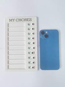 1pc Letter Graphic Plan Board - Multicolor - View 6