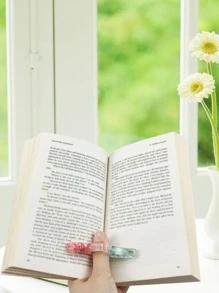 1入組亞克力透明書架 - 彩色 - 查看 2