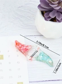 1入組亞克力透明書架 - 彩色 - 查看 4