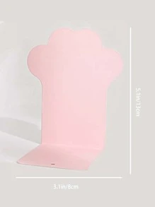 2pcs Desk Paw Bookend Stand Holder Book Storage Rack For Home Bedroom Decor - White - View 6