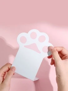 2pcs Desk Paw Bookend Stand Holder Book Storage Rack For Home Bedroom Decor - White - View 8