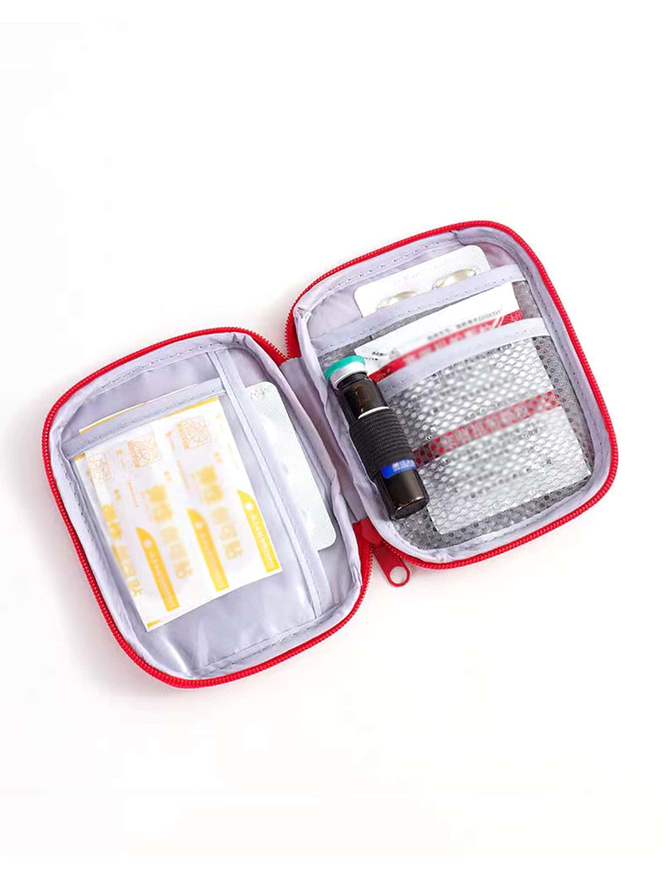 Bolsa de almacenamiento de viaje portátil Bolsa de maquillaje Estuche cosmético Organizador de almacenamiento de vaca con asa Lindo Gran capacidad Cremallera Artículos de tocador Bolsa multifuncional - Multicolor - Ver 1