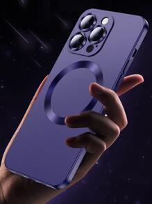 Hadaasi Ốp lưng điện thoại bảo vệ có kính lúp từ tính họa tiết sao cho iPhone 17e/17Pro/17ProMax/17Air/17/16Pro/16ProMax/16Plus/16/15Pro/15ProMax/15Plus/15/14Pro/14ProMax/14Plus/14/13Pro/13ProMax/13/12Pro/12ProMax/12/11ProMax/11/11Pro/XSMax/XR/XS/X - Màu tím - Xem 3