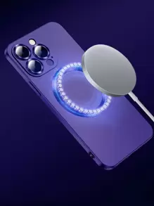 Hadaasi Ốp lưng điện thoại bảo vệ có kính lúp từ tính họa tiết sao cho iPhone 17e/17Pro/17ProMax/17Air/17/16Pro/16ProMax/16Plus/16/15Pro/15ProMax/15Plus/15/14Pro/14ProMax/14Plus/14/13Pro/13ProMax/13/12Pro/12ProMax/12/11ProMax/11/11Pro/XSMax/XR/XS/X - Màu tím - Xem 4