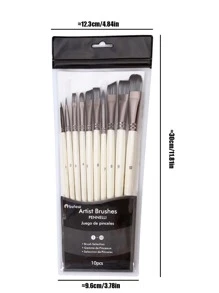 10入組字母圖案繪畫刷