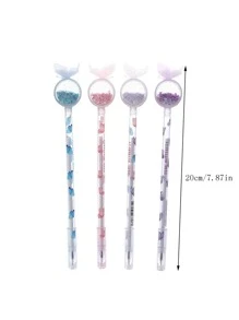 4入組蝴蝶樣式隨機中性筆 - 彩色 - 查看 2