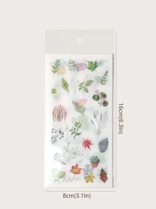 6張/包卡哇伊和紙裝飾貼紙標籤剪貼簿可愛鯨魚花童文具貼紙DIY日記相冊 - 彩色 - 查看 2