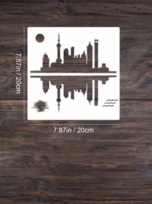 1 pieza Plantilla de dibujo con patrón al azar - Multicolor - Ver 3