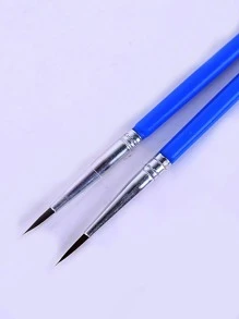 10pcs Black Hook Line Pen Art Painting Brush Set - Perfect for Watercolor Painting Artwork! - Blue - View 4