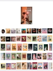 100pcs Mixed Pattern Sticker - Multicolor - View 2