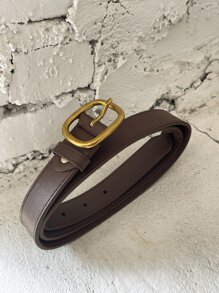 DAZY Ceinture Décontractée À Boucle Rectangulaire