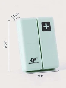 1入組塑膠藥品收納盒 - 藍色 - 查看 2