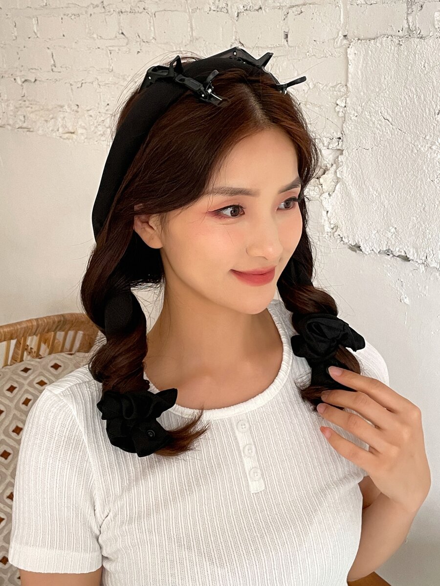 DAZY 5pcs Hair Roller Tool Set - Black - View 1