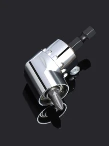 1pc Carbon Steel Electric Drill Corner, Simple Faucet Accessory Tool For Home - Multicolor - View 1