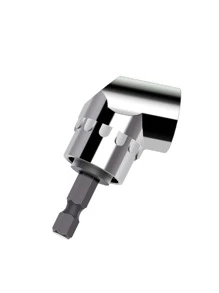 1pc Carbon Steel Electric Drill Corner, Simple Faucet Accessory Tool For Home - Multicolor - View 3
