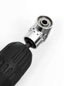 1pc Carbon Steel Electric Drill Corner, Simple Faucet Accessory Tool For Home - Multicolor - View 4