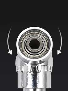 1pc Carbon Steel Electric Drill Corner, Simple Faucet Accessory Tool For Home - Multicolor - View 5