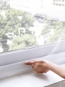 WHICHLIFE 1pc Anti-mosquito Window Screen, White Self Adhesive Window Net For Household - White - View 4