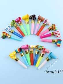 25入組隨機圖案派對鼓風機 - 彩色 - 查看 4