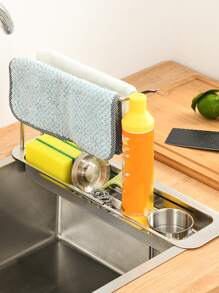 1 pieza Rejilla de drenaje del fregadero de acero inoxidable - Plateado - Ver 1