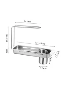 1 pieza Rejilla de drenaje del fregadero de acero inoxidable - Plateado - Ver 7
