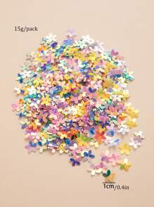 1 包花形抛洒彩纸，PVC 闪亮花形彩纸，适合派对、圣诞节 - 彩色 - 查看 6