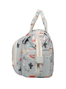 1入組熊圖案尿布包 - 彩色 - 查看 6