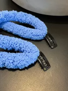 DAZY 2pcs Solid Hair Clip - Blue - View 8