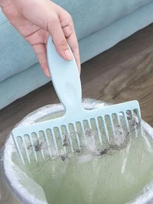 1pc Random Color Broom Hair Removal Comb, Plastic Broom Dust Remover For Household,Kitchen,Bathroom,Home,Household Suppliers - Blue - View 5