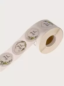 1 cuộn Khẩu Hiệu Đồ Họa Miếng Dán, Khẩu Hiệu Hiện Đại & In Lá Quà Tặng Miếng Dán Cho Đám Cưới - Nhiều màu - Xem 3