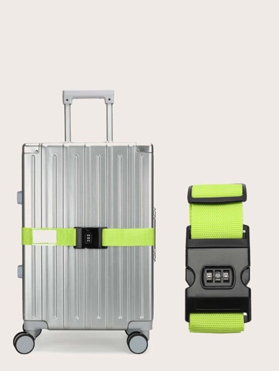 Solid Colorblock Luggage Strap for Travel Suitcase Buckle Straps Suitcase Belts,Combination Lock With Password Lock Accessories for Travel For Women Men