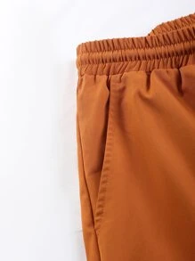 Manfinity RSRT Men Striped Shirt & Drawstring Waist Pants Without Tee - Multicolor - View 5