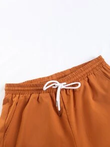 Manfinity RSRT Men Striped Shirt & Drawstring Waist Pants Without Tee - Multicolor - View 6