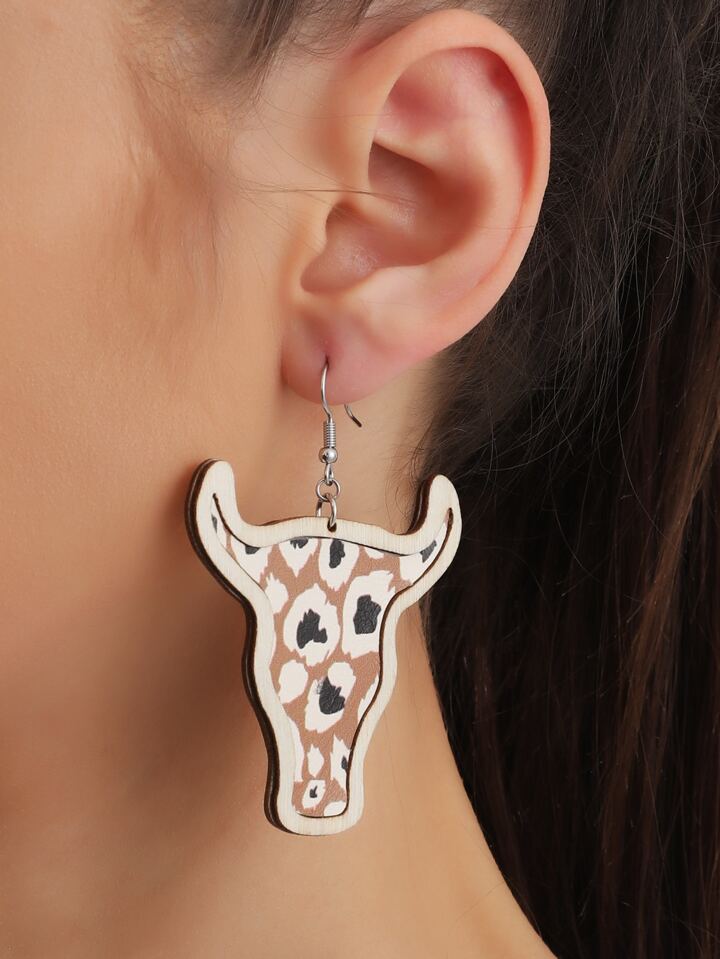牛 頭 ドロップピアス | SHEIN JAPAN