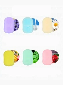 1 pieza caja de jabón simple, Mini caja de jabón portátil de plástico simple para viajes, al aire libre - Multicolor - Ver 2