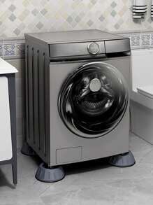 4pcs Plastic Washing Machine Foot Pad, Table Leg Pad For Home - Grey - View 4