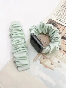 Correa reloj coletero unicolor compatible con Apple Watch - Verde - Ver 4