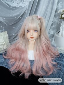 alicegarden 漸層長款卷人造假髮帶劉海 - 彩色 - 查看 2