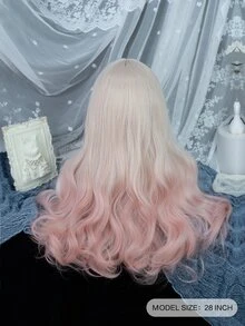 alicegarden 漸層長款卷人造假髮帶劉海 - 彩色 - 查看 5