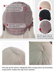 alicegarden 漸層長款卷人造假髮帶劉海 - 彩色 - 查看 6