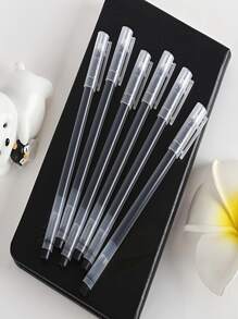 Bộ 100 Bút Gel Màu Trơn, Bút Gel Mực Đen Đa Năng Đơn Giản Cho Văn Phòng, Trường Học - màu đen - Xem 1