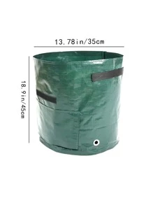 1pc Portable Plant Grow Bag, Modern PE Plant Grow Pot With Handle For Kitchen - Green - View 2