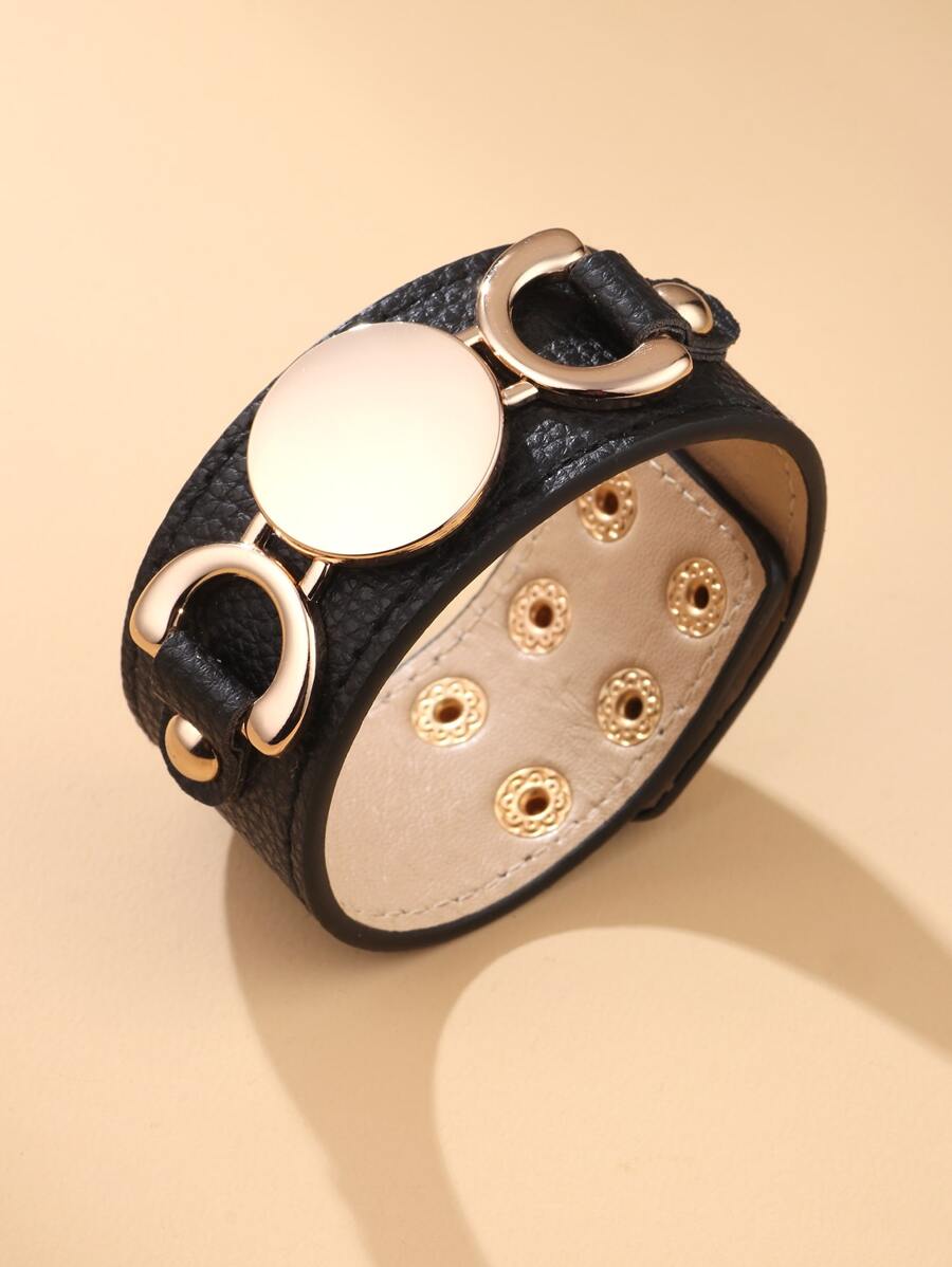 Pulsera con diseño redondo - Negro - Ver 1